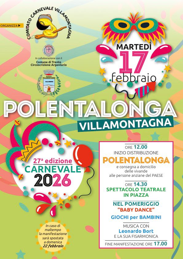 Locandina dell'evento: POLENTALONGA VILLAMONTAGNA