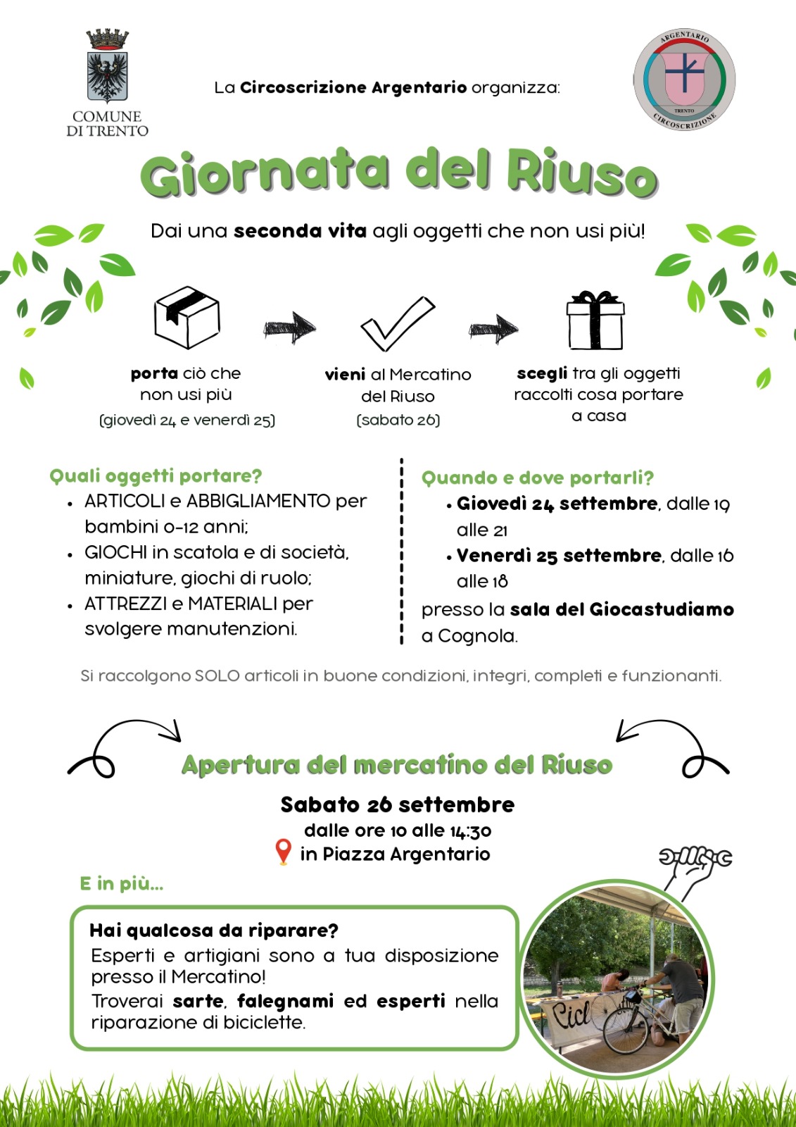 Locandina dell'evento: Giornata del RIUSO