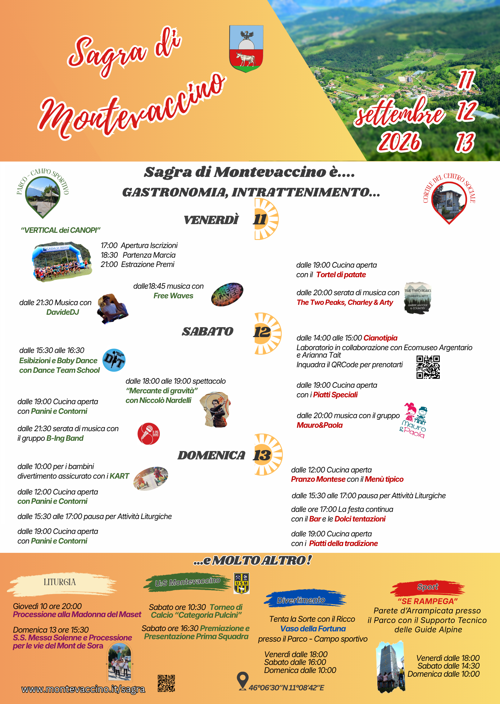 Locandina dell'evento: Sagra di Montevaccino 2026