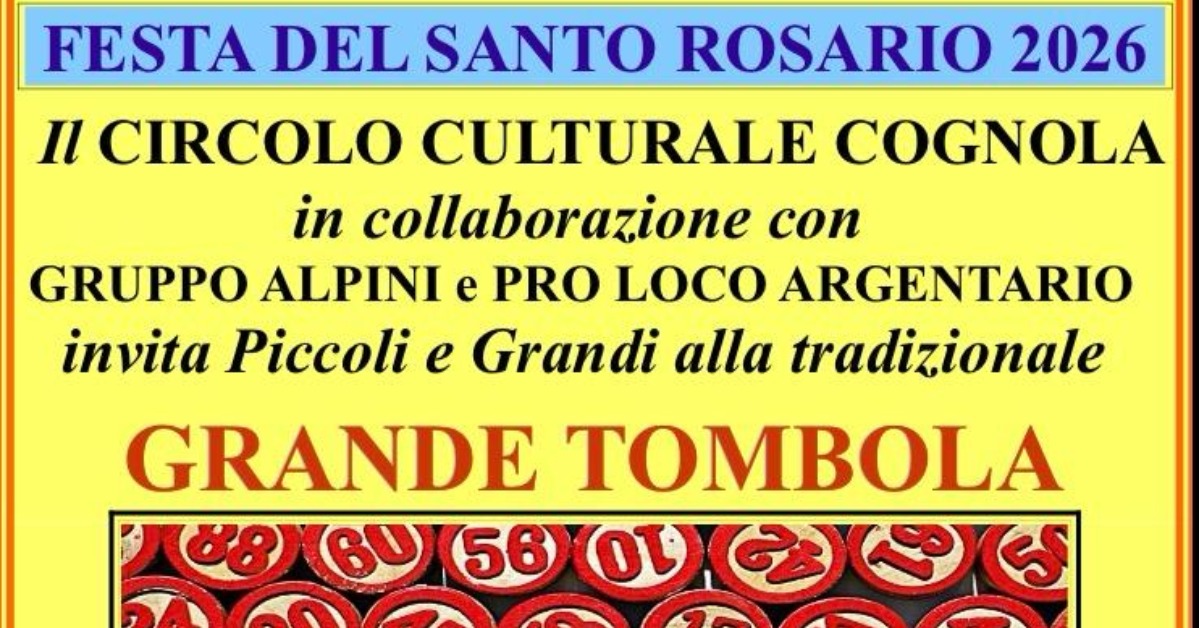Immagine dell'evento: GRANDE TOMBOLA